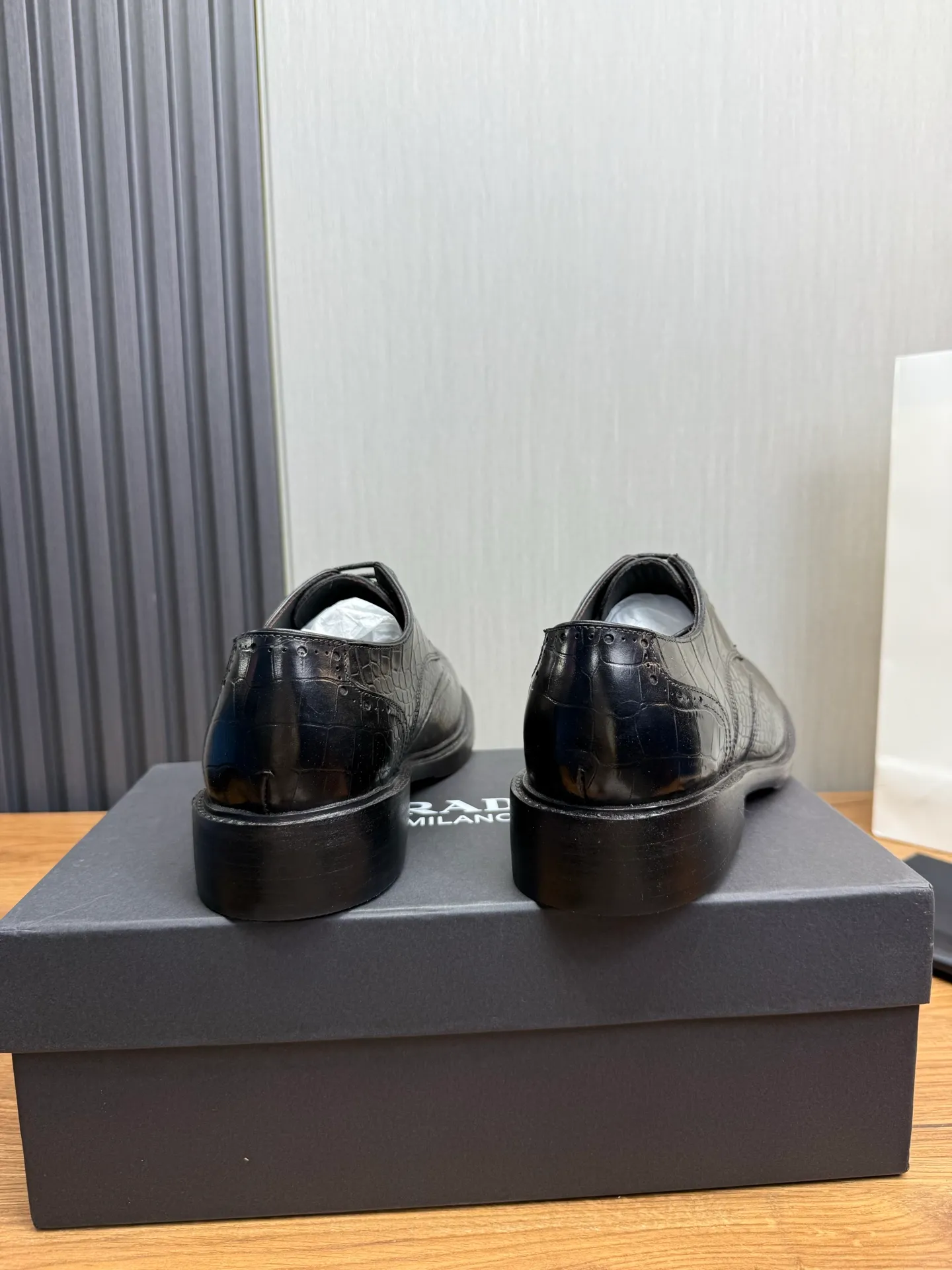Men's shoes💰760💰 Prada.PRADA men's business casual leather shoes, 1:1 shipment ⬆️Luxurious and noble👞All imported original brand leather materials, just to create a more comfortable wearing experience, upper: original cowhide ➕Imported full cow lining, original genuine leather outsole ✔️36-45 (38.45 non-returnable)